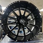 22X12 Wheel Black & Milled Hardcore HC13 Hector 8X170 Off Road Rim Used. Price: $199.95.