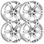 (SET-4) Kansei Neo 18X10.5 5X100 12MM Chrome Wheels Rims Inch New. Price: $1065.00.