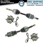 Front Cv Axle Shafts & Wheel Hub Bearing Assemblies Kit Set Of 4 For Gm Truck New. Price: $228.61.