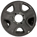 Genuine Oem Used 18-INCH Wheel For Dodge Ram 2500 Black Steel Rim 8X6.5. Price: $140.00.