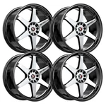 (SET-4) SPEC-1 SPT-33 17X8 5X114.3/5X120 38MM Black Machined Wheels Rims Inch New. Price: $681.21.
