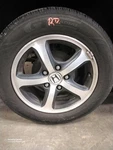 Wheel 15X6 Alloy Exposed Lug Nuts Spoke Black Inlay Fits Civic 4069822 Used. Price: $115.00.