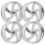 (SET-4) Dazz Bussin 24X9 5X5/5X127 Silver Chrome 0MM Wheels Rims Inch New. Price: $3700.00.