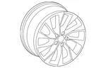 Genuine Audi Wheel Alloy 8W0-601-025-EL New. Price: $985.92.