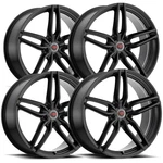 (SET-4) Revolution Racing R14 17X7 5X120 +40MM Satin Black Wheels Rims 17" Inch New. Price: $697.96.