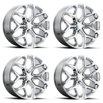 Set Performance Replicas PR176 22X9 6X5.5 Chrome Wheels 22" 24MM Rims New. Price: $2228.00.