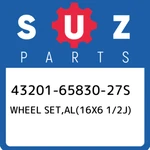43201-65830-27S Suzuki Wheel SET,AL(16X6 1/2J) 432016583027S, New Genuine Oem Pa. Price: $606.43.