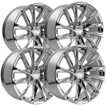 (set Of 4) Replica FR98 12 Spoke 20X9 6X5.5" +28MM Chrome Wheels Rims New. Price: $1460.00.