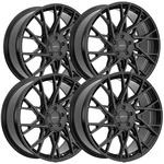 (set Of 4) Motiv 430B Maestro 17X7.5 5X100/5X4.5" +40MM Gloss Black Wheels Rims New. Price: $761.96.