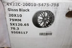 Wheel Rear 20X12 10 Y Spoke Black Opt Q6U Fits 15-19 Corvette 1960619 Used. Price: $366.00.