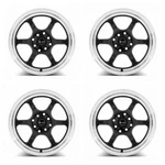 Vors LT61 15X7 4X100/4X114.3 +35 Gloss Black Wheels Rims Set Of New. Price: $660.00.