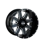 Ion 141 20X9 8-165.1 130.8 Hub Offset Black Wheel Rim New. Price: $237.53.