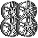 (set Of 4) Oe Wheels CV63 20X9 6X5.5" +28MM Gunmetal Rims 20" Inch New. Price: $1145.96.