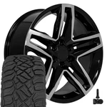 5911 Black 22X9 Oe Wheels Llc Rims & 285/45R22 Rt Tires, Tpms Set 6X139.7 26ET New. Price: $2016.00.