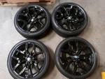 Bmw Wheel Rim Tires 995M Style Black 19" Set M240I G42 New. Price: $2300.00.