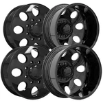(set Of 4) 17" Ion 167 Dually 8X200 Matte Black Wheels Rims New. Price: $799.96.