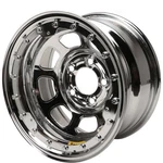 Bassett 15X8 D-hole Beadlock Wheel, On Bolt Pattern, Imca New. Price: $182.99.