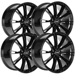 (set Of 4) Drw D23 17X7.5 5X100/5X4.5" +38MM Gloss Black Wheels Rims 17" Inch New. Price: $697.96.