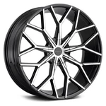 Prive Lux PL19 Wheels 22X9.5 (15, 5X114.3, 78.3) Black Rims Set Of New. Price: $1468.56.