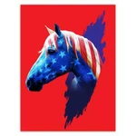 Gift Sticker : Horse Usa American Colors United States Flag Animal Patriotic New. Price: $10.99.