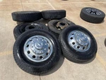 17" Dodge 3500 Dually Laramie 8X200 Wheels Rims 2701 2702 Oem Firestone Used. Price: $1799.10.