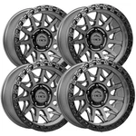 (set 4) Lock Off-road Lunatic 20X9 6X5.5" +0MM Gunmetal Wheels Rims 20" Inch New. Price: $1548.00.