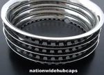 Set 4 15" Stainless Trim Rings Beauty Bands Glamour Steel Lug Rims New. Price: $69.99.