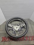 Vintage 13" Hot Rod/rat Chrome Steering WHEEL/0525-US4015 Used. Price: $45.95.