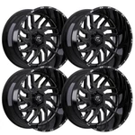 (SET-4) Tis 544BM 20X12 8X180 -44MM Black Milled Wheels Rims Inch New. Price: $1761.20.