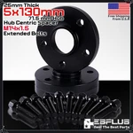 2PC 25 Thick Hub Centric Wheel Spacer 5X130 Cb 71.5MM 14X1.5 Fit Porsche Audi New. Price: $64.99.