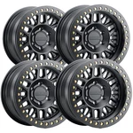 (set Of 4) Raceline Ryno Beadlock 17X9 6X5.5" -12MM Satin Black Wheels Rims New. Price: $2277.96.
