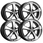 (set Of 4) Ridler 652 18X9.5 5X5.5" +0MM Black/machined Wheels Rims 0" Inch New. Price: $1243.96.