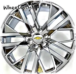 24" Chrome 5903 Replica Ses Wheels Fits 2022 Chevy Silverado Tahoe Ltz 6X5.5 New. Price: $2399.99.