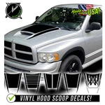Hood Scoop Racing Stripes Fits 2002 2005-2008 Dodge Ram Daytona SRT10 Rumble Bee New. Price: $54.99.