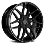 Set Of - 20 Inch Staggered Giovanna Bogota Gloss Black Machine Tips 5X4.5 Rims New. Price: $1699.00.