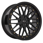 Vors VR8 Rim 17X8 5X114.3 Offset 35 All Black Gold Rivet (quantity 1) New. Price: $210.00.