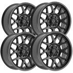 (set Of 4) Fittipaldi FA17B 17X8.5 5X5"/5X5.5" +0MM Gloss Black Wheels Rims New. Price: $664.00.