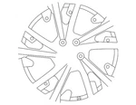 Genuine Nissan Wheel Alloy D0C00-5MR9B New. Price: $1283.72.