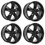 Set 4 20" Oe Wheels DG05 Gloss Black 20X9 5X115 20MM Replica Rims New. Price: $1424.00.