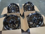 18X10.5 +22 Aodhan DS02 5X114.3 Black Vacuum Wheels (used Set). Price: $959.20.